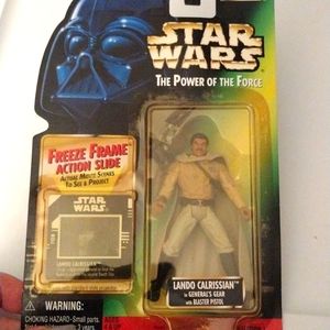 Vintage Star Wars Lando Calrissian in General's Gear W/ Blaster Pistol